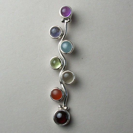 Chakra Kundalini Zig Zag Pendant