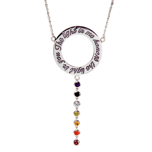 Chakra Namaste Circle of Light Necklace