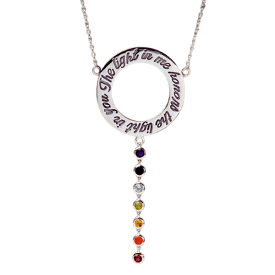 Chakra Namaste Circle of Light Necklace