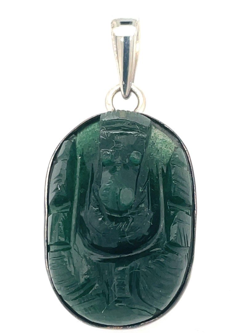 Jade Ganesh Joy Pendant
