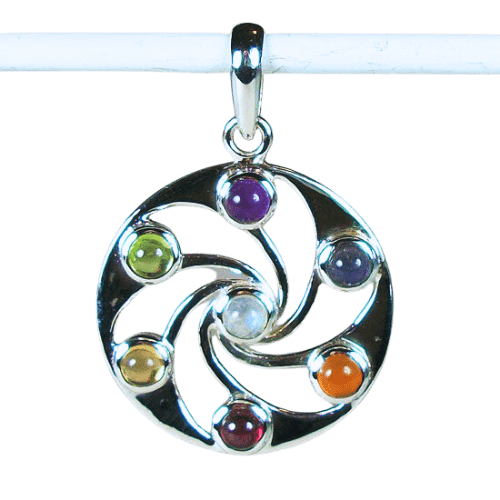 Chakra Swirling Pendant