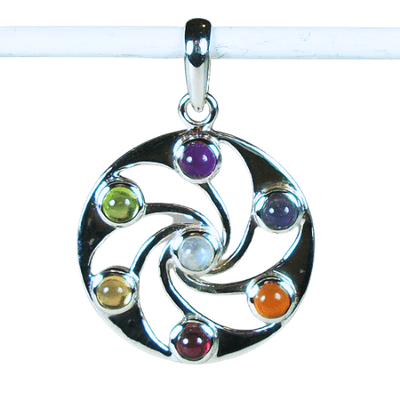 Chakra Swirling Pendant