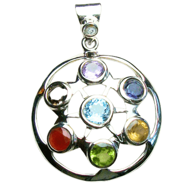 Chakra Wheel of Time Pendant