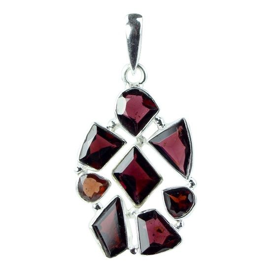 Garnet Mosaic Pendant