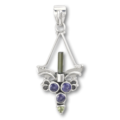 Green Tourmaline Mystic Candella Pendant
