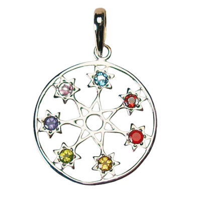 Chakra Fairy Star Septagram Pendant