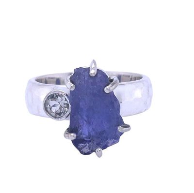 Tanzanite White Topaz Grace Ring