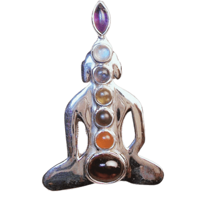 Meditating Buddha/Yogi Chakra Pendant