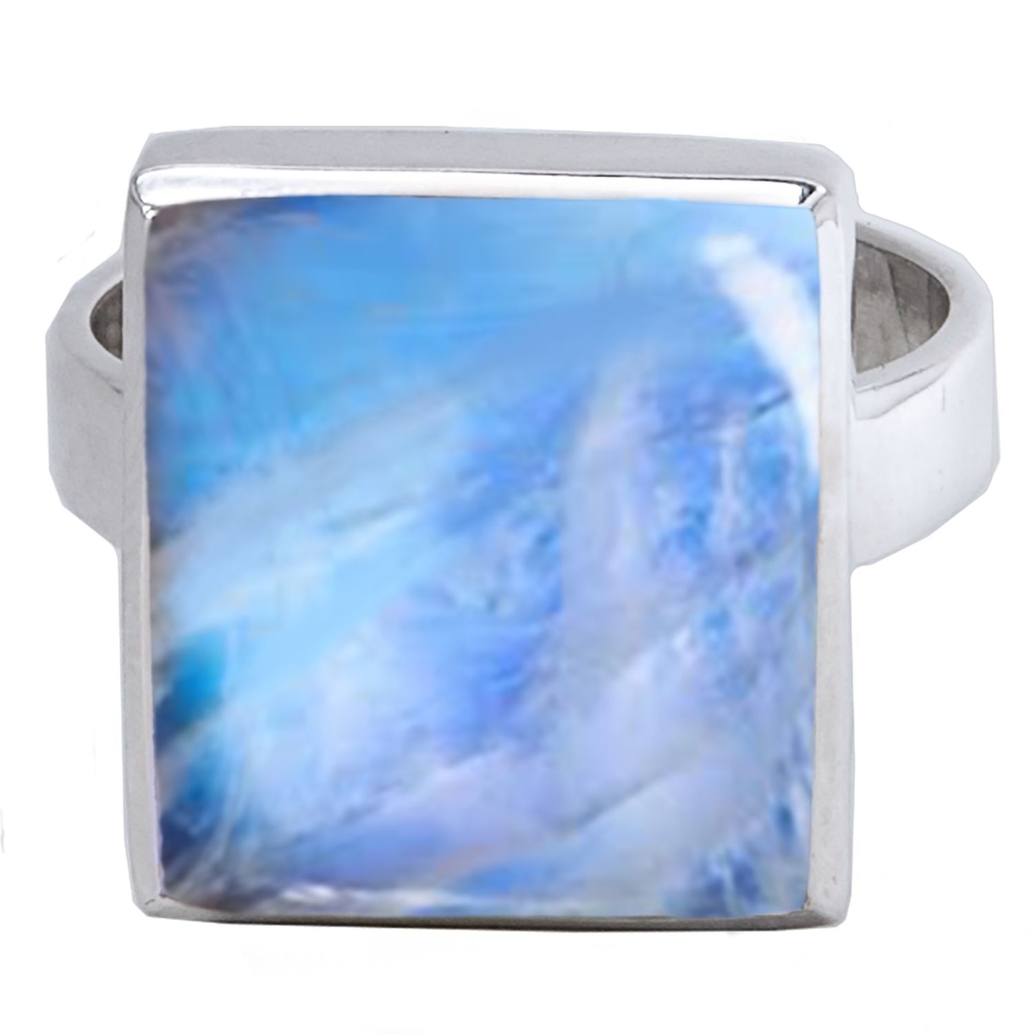 Moonstone Moon Flash Unisex Ring