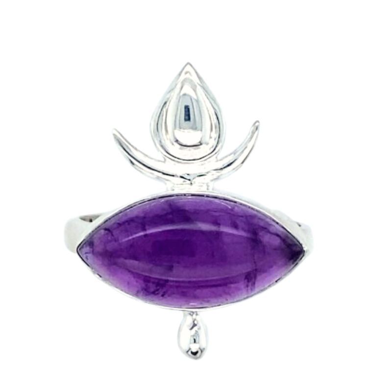 Amethyst Eye of the Goddess Ring