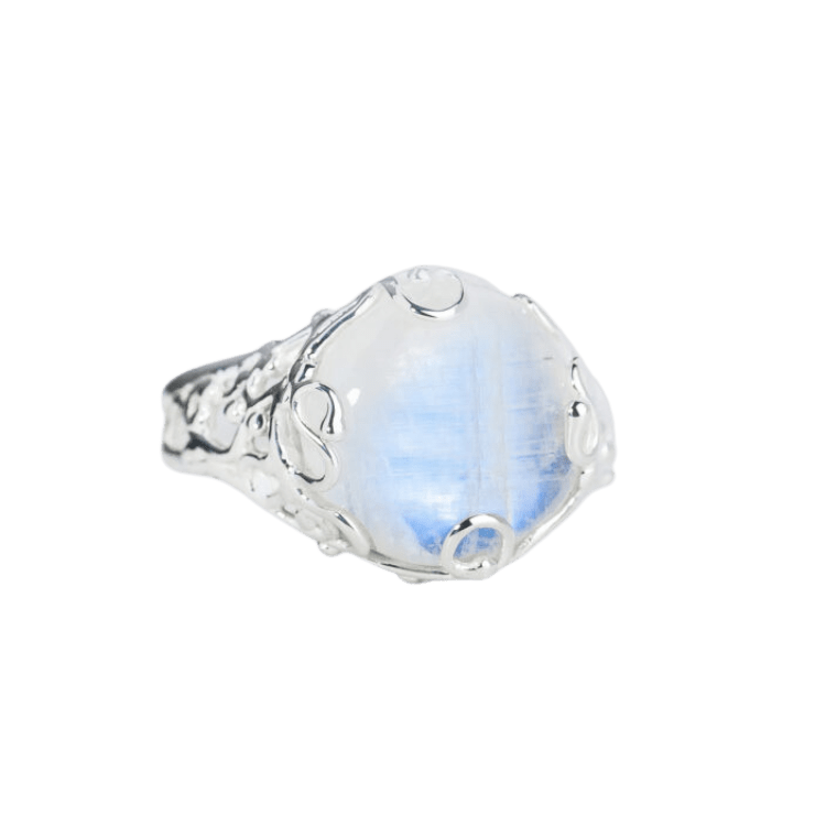 Moonstone Dancing Forest Spirit Ring