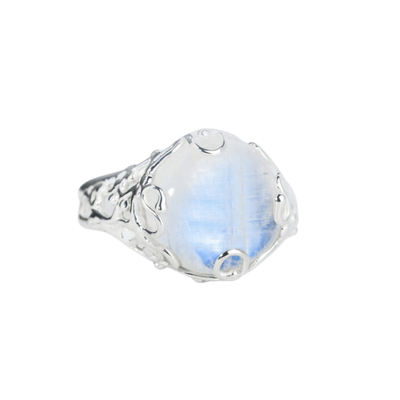 Moonstone Dancing Forest Spirit Ring