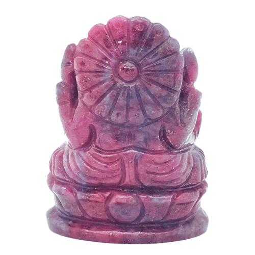 Ruby Kyanite Jovial Ganesh Statue