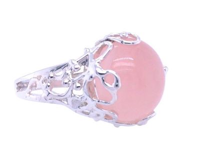 Rose Quartz Dancing Forest Spirit Ring