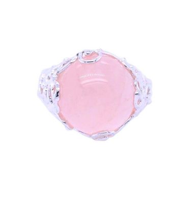 Rose Quartz Dancing Forest Spirit Ring