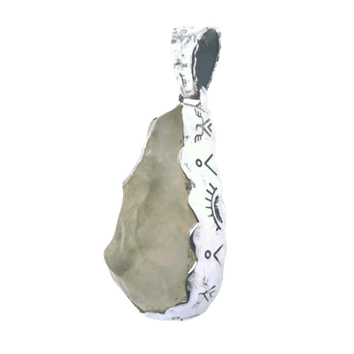Libyan Golden Desert Glass Sun Tribe Unisex Pendant
