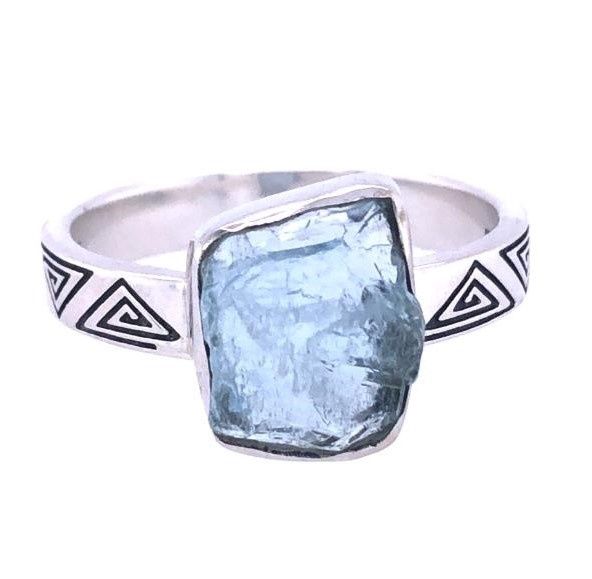 Aquamarine True Blue Ring