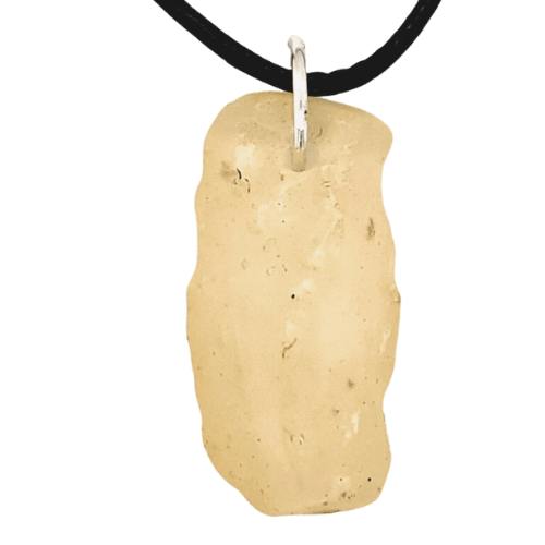 Libyan Golden Desert Glass Tektite Essentia Pendant