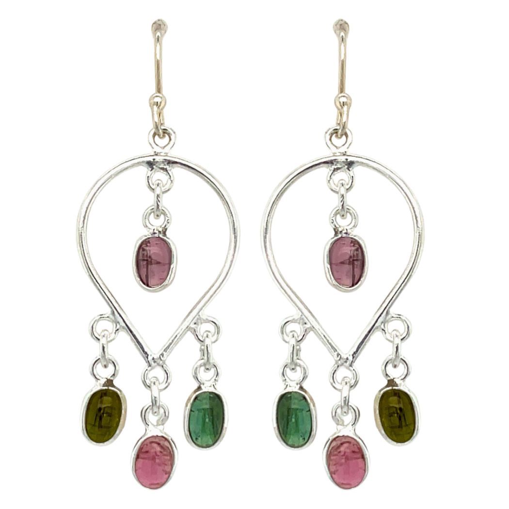 Multi-Tourmaline Marvelous Earrings