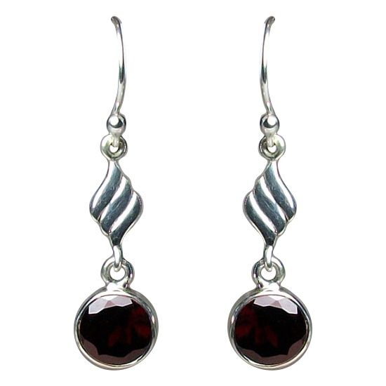 Garnet On Fire Earrings