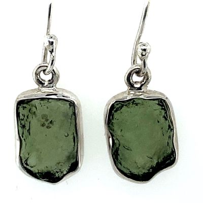 Moldavite Rare Earrings