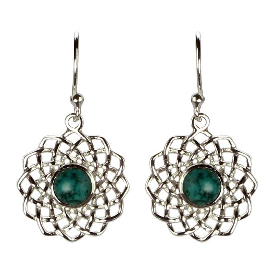 Rasa Mandala Turquoise Earrings