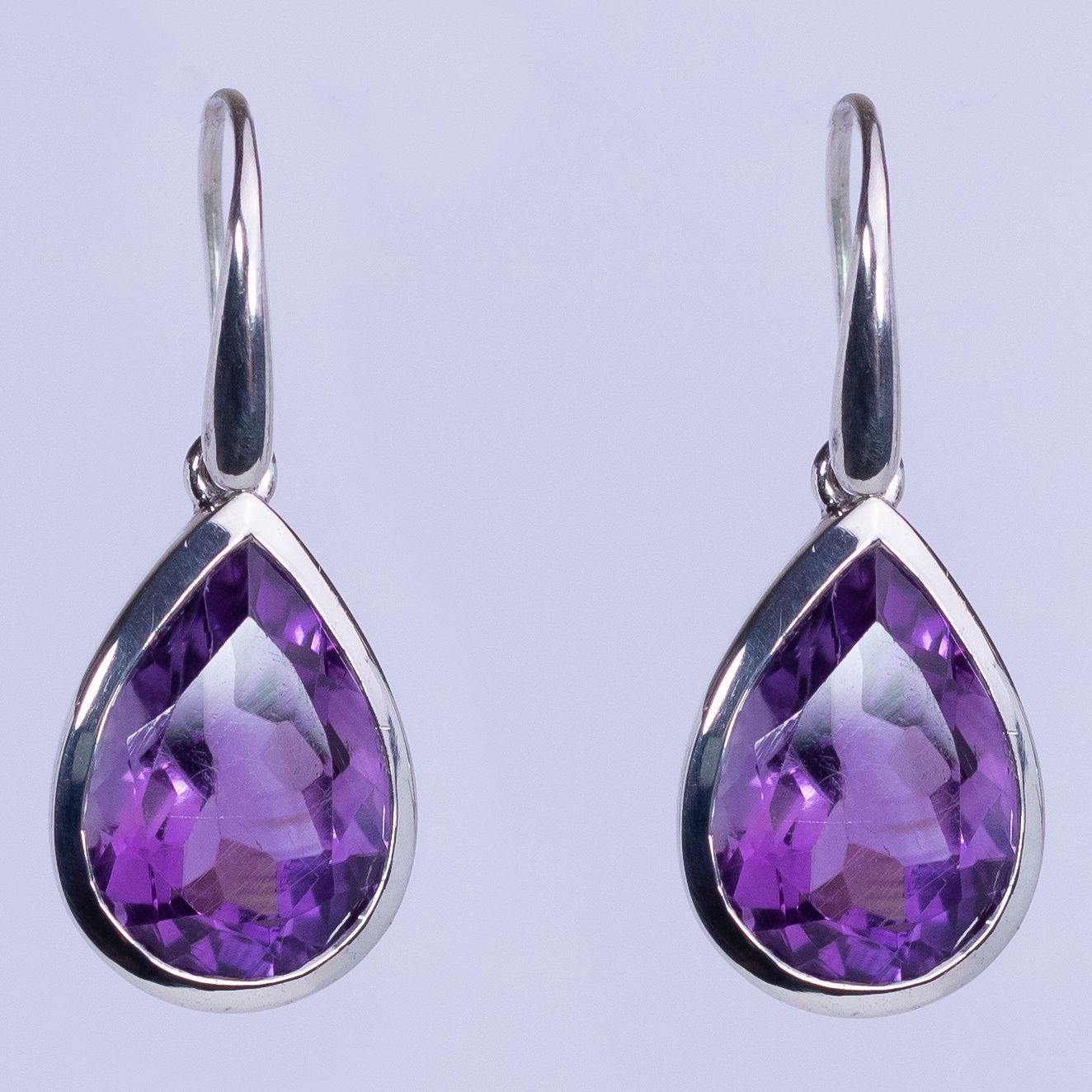 Amethyst Splashy Sparkle Earrings