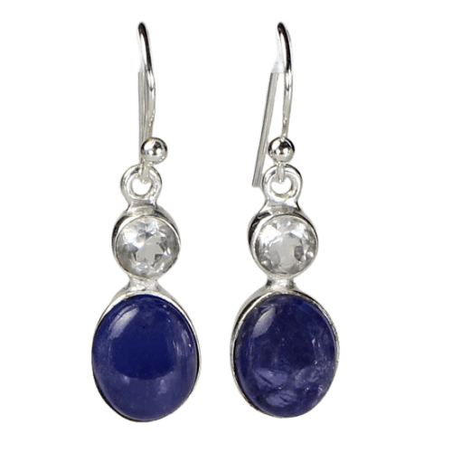 Tanzanite Crystal Earrings