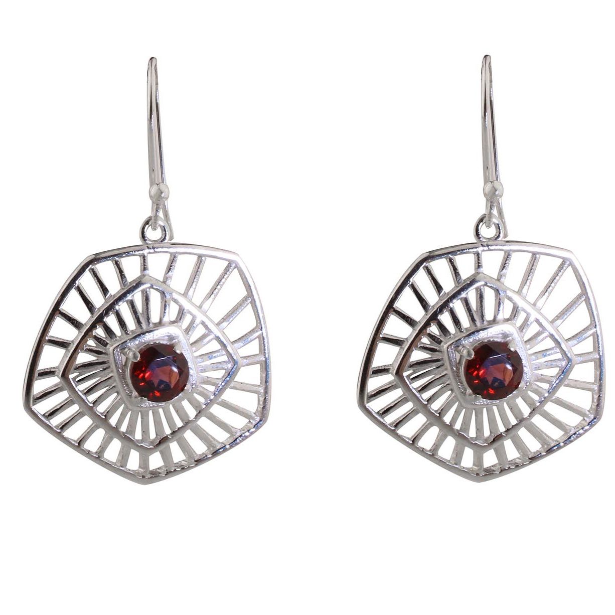 Op Art Geometric Earrings
