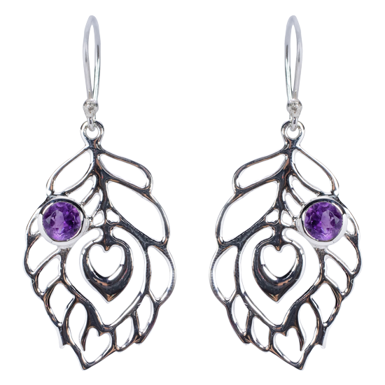 Peacock Feather Earrings