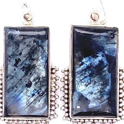Black Moonstone Night Shade Earrings