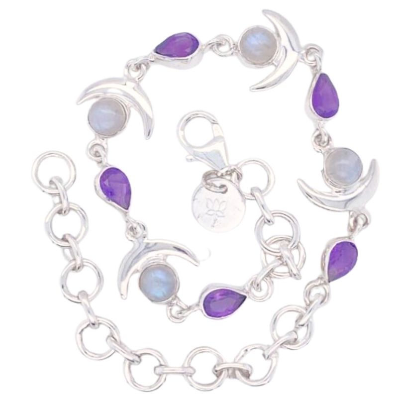 Amethyst Moonstone Aphrodite's Passion Bracelet