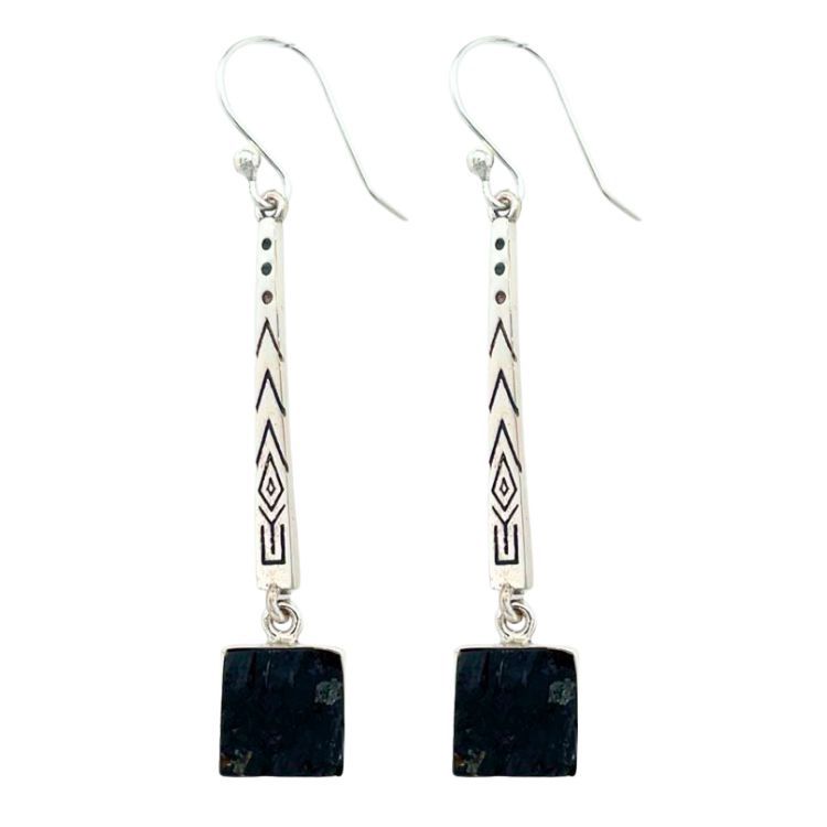 Black Tourmaline Sister Venus Earrings