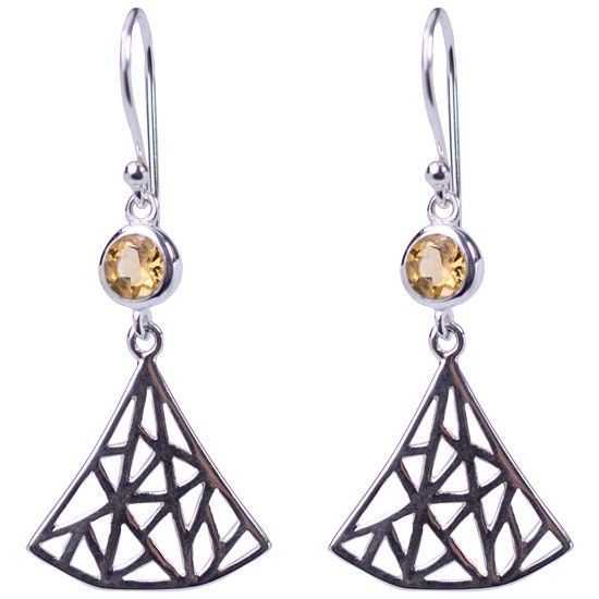 Labyrinth Fan Earrings