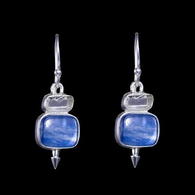 Kyanite Crystal Arrow Tip Earrings