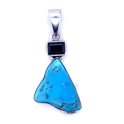 Turquoise Spinel Earth Treasure Pendant
