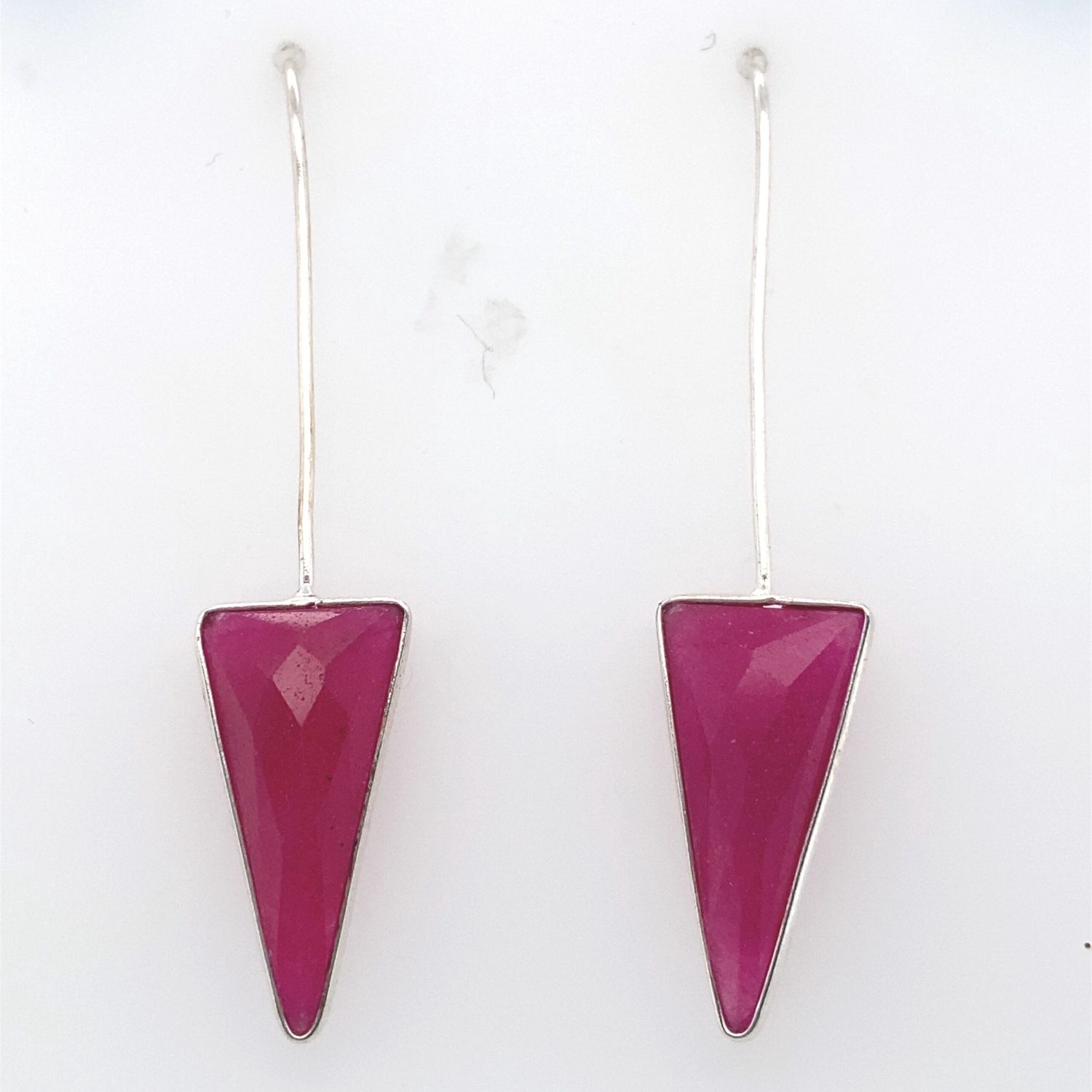 Ruby Red Chalcedony Celebrate Goddess Earrings