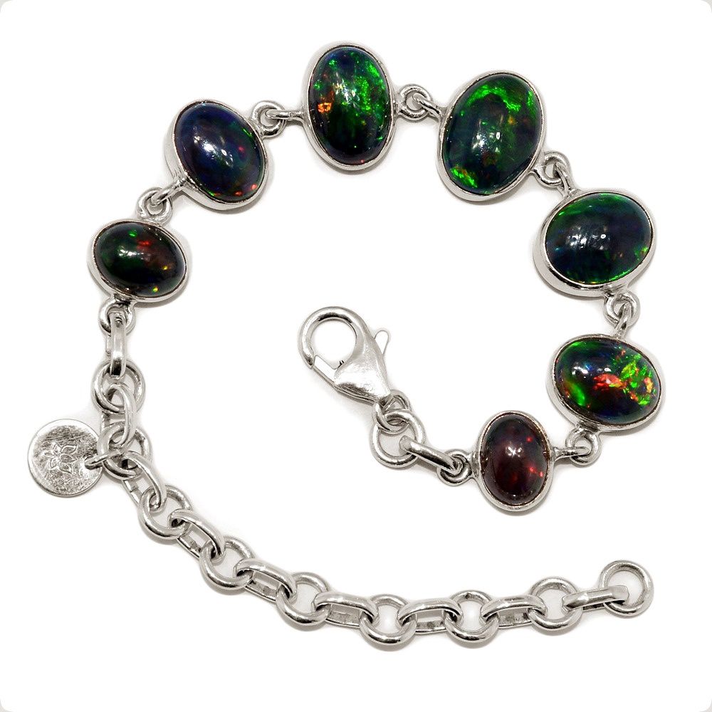 Black Opal Smoky Bracelet