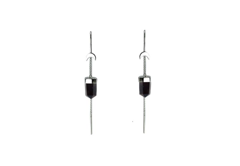 Threader Moon Earrings