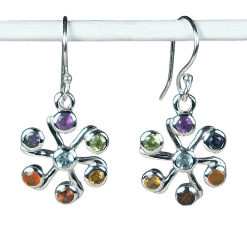 Chakra Jasmine Flower Earrings
