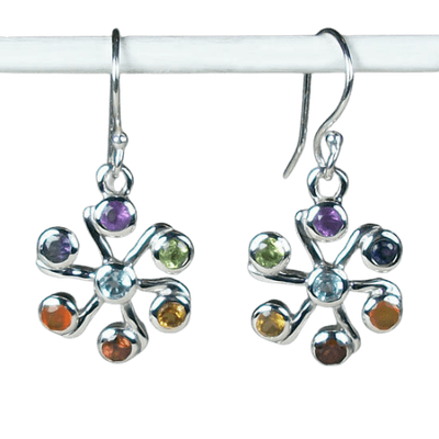 Chakra Jasmine Flower Earrings