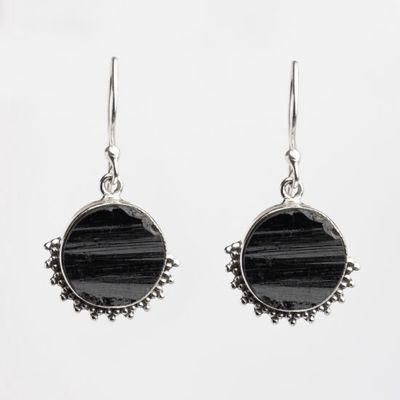 Black Tourmaline Soul Warrior Earrings