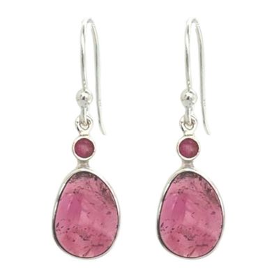 Pink Tourmaline Precious Earrings