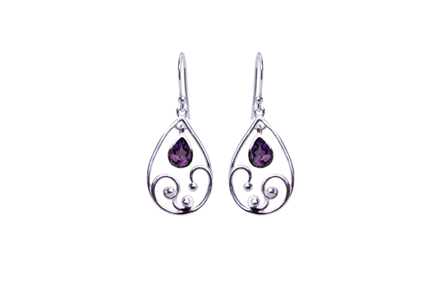 Amethyst Inner Light Earrings