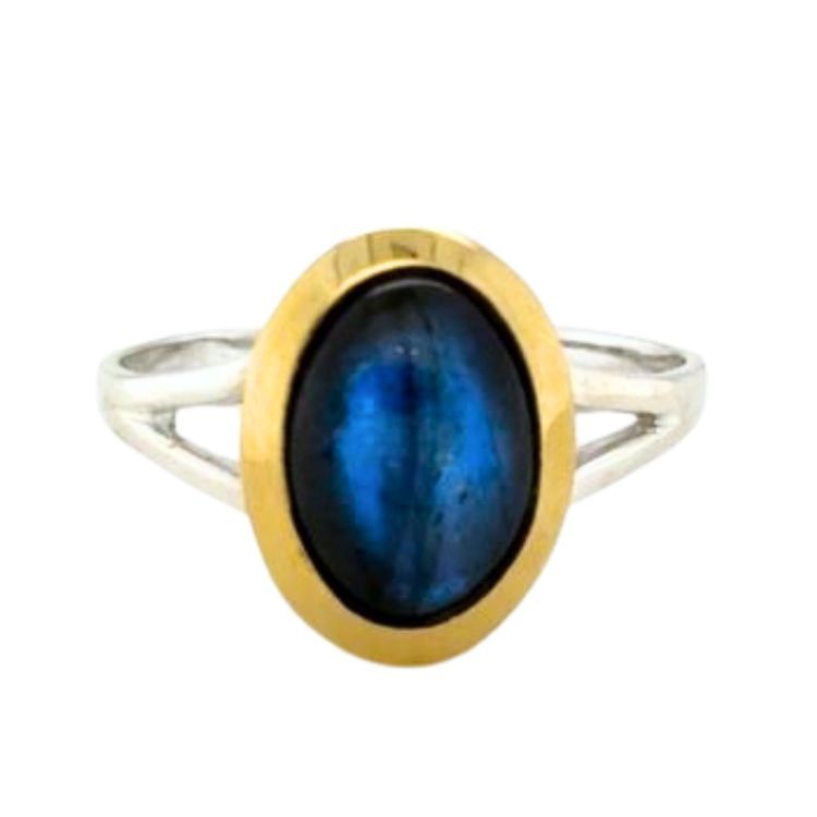 Labradorite Oval Ring