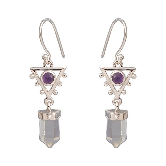 Crystal Sacred Element Earrings