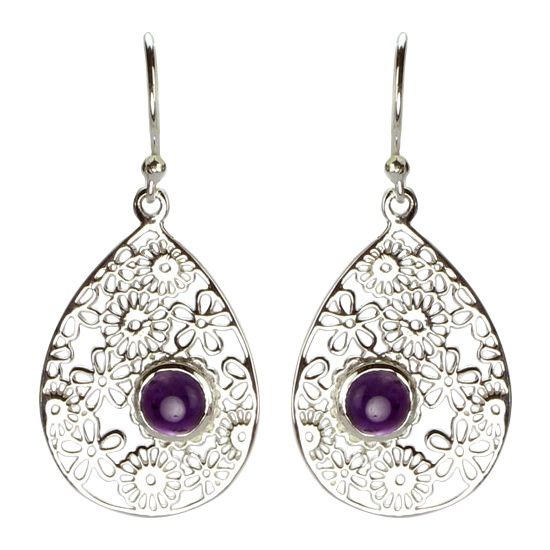 Amethyst Bouquet Earrings