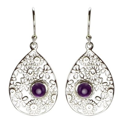 Amethyst Bouquet Earrings