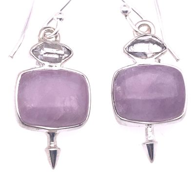 Kunzite Passion Arrow Earrings