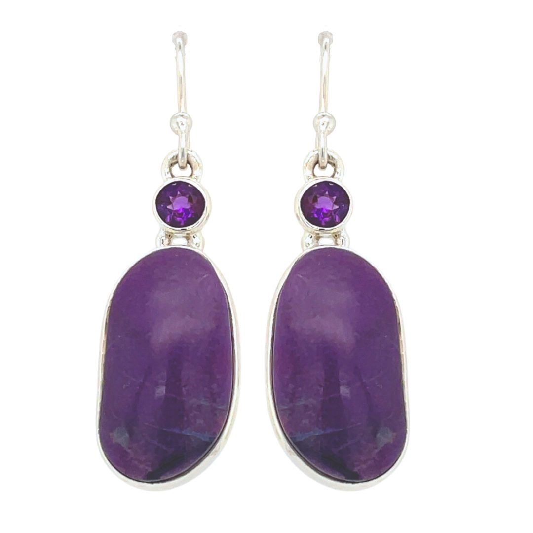 Sugilite Amethyst Earrings